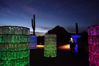 Bruce Munro’s SONORAN LIGHT Exhibit at the Desert Botanical Garden, Phoenix, AZ