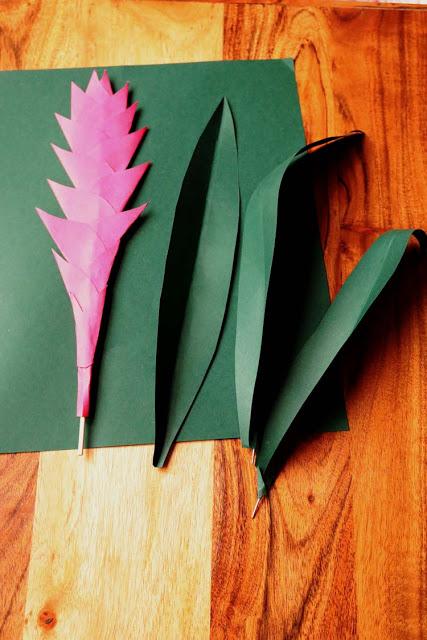 Paper Plant - A Bromelaid DIY  tutorial