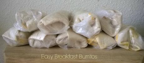 Great way to start the day!  Warm breakfast sausage burritos