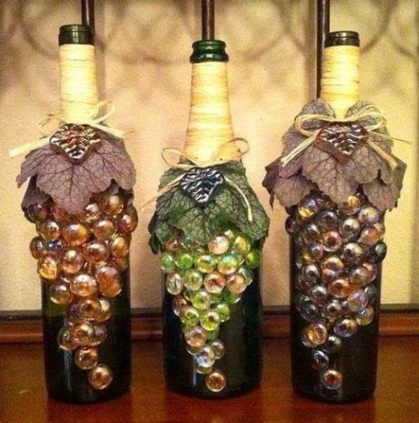 Glass Marbles Used To Make Grape Effect Bottles