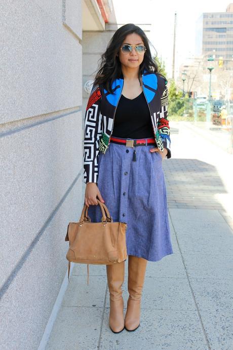 STYLE SWAP TUESDAYS- HOW TO WEAR A CHAMBRAY SKIRT