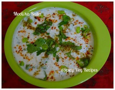 Radish, Mooli, muli,  Curd, Raita, Kashmiri, Miscellaneous, North Indian, Raita, Rajasthani, Regional Indian Cuisine, Vrat Recipes, 