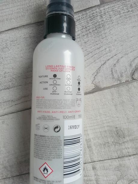 L'OREAL INFALLIBLE FIXING MIST REVIEW