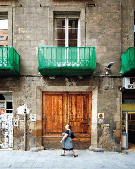 Balcany facade of Italian architect Benedetta Tagliabue's home