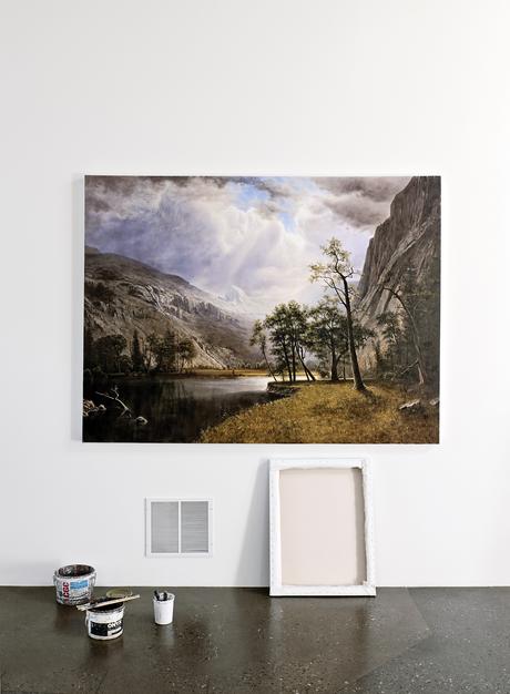 Andrew Monkman painting on wall