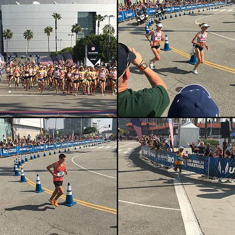 Olympic Marathon Trials 2016 in Los Angeles collage