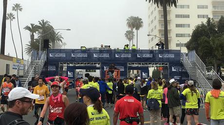 Los Angeles Marathon 2016 finish line view