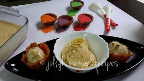 Thandai Ice Cream Recipe, How to make Thandai Popsicle | Thandai Ice Cream with Gajar Halwa Cups