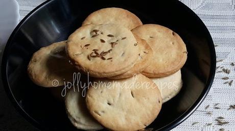 Eggless Cumin Cookies Recipe, How to make Jeera Biscuit Recipe