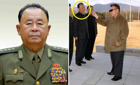 Former air force commander and Senior Deputy Director of the OGD Ri Pyong Chol. At right Ri Pyong Chol attends Kim Jong Il's first confirmed public appearance following the late leader's stroke in 2008 (Photos: Rodong Sinmun/NK Leadership Watch file photo).