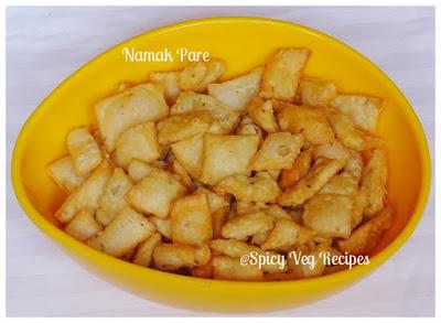 Namak Paray /Pare Recipe, Maida, How to make Namak Paray /Pare, Deep Fry Snacks, Festivals/ Occasions, Holi, Lunch Box&Snacks,