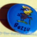 Buzzy the Crow pin front view.