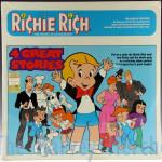 Richie Rich 4 Great Stories story record front view of sleeve.