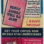 Harvey Comics matchbook, Fun Parade variant outside view.