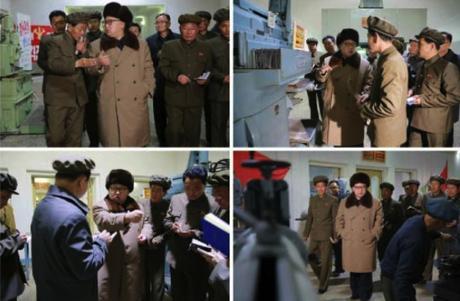 Kim Jong Un tours the Sinhu'ng Machine Plant in Hamhu'ng, South Hamgyo'ng Province (Photos: Rodong Sinmun/KCNA).