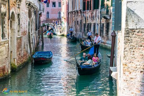 A Gondola ride allows you to experience Venice not just see it
