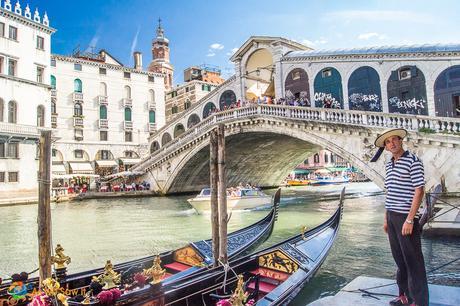 Our Gondola awaits us in Venice