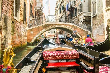 Aboard the Gondola in Venice