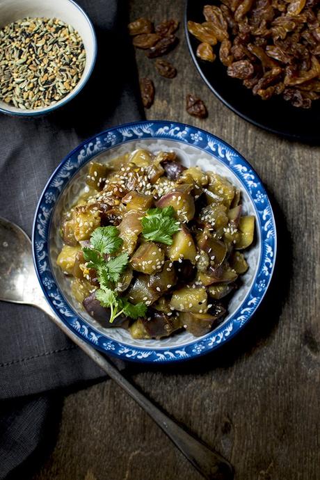 Bengali Sweet & Sour Eggplant