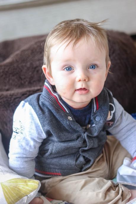 Logan at 8 and 9 Months Logan at 8 and 9 Months