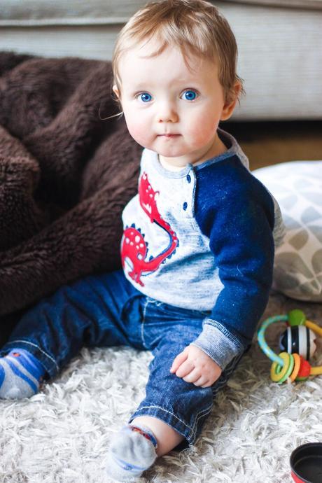 Logan at 8 and 9 Months Logan at 8 and 9 Months