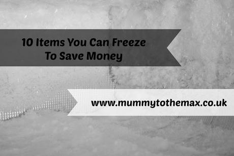 10 Items You Can Freeze To Save Money