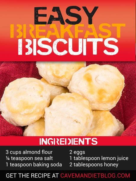 Easy Paleo Breakfast Biscuits easy paleo breakfast biscuits main image with ingredients