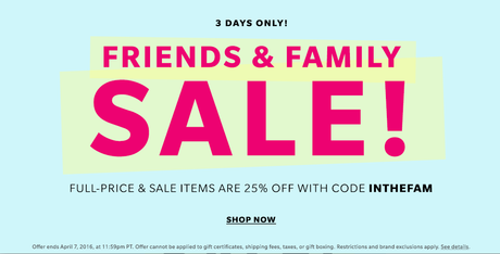 SS2016 Shopping with the SHOPBOP Sale! Gear up for Warm Weather DEALS