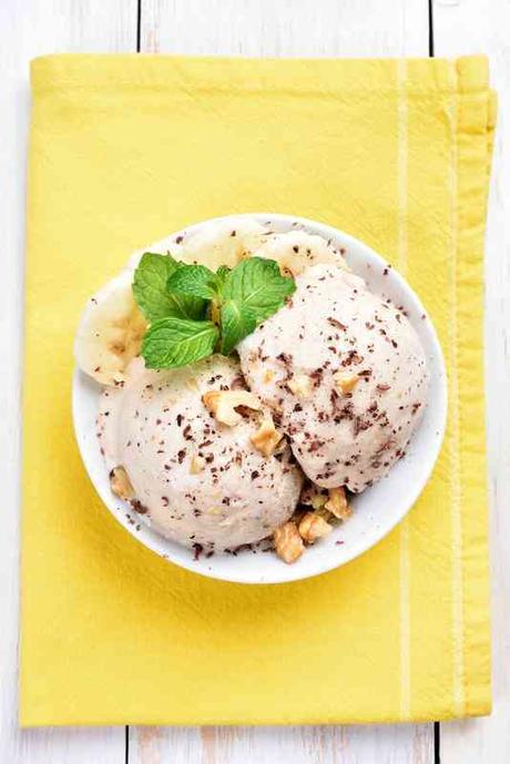 Banana Chocolate Chunk Frozen Yogurt (or “Ice Cream”!)