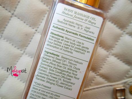 Forest Essentials Madurai Jasmine & Mogra Cold-Pressed Body Massage Oil Review
