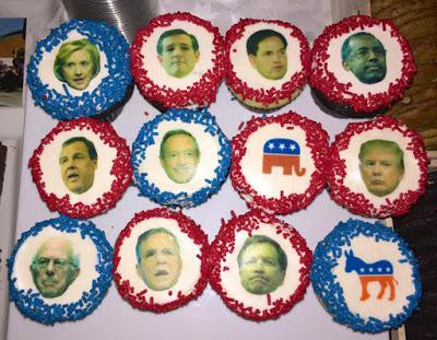 2016 Presidential Campaign Cupcakes