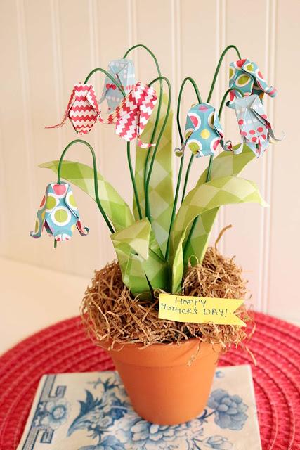 Origami Flowers Paper Kit Mother Day Gift