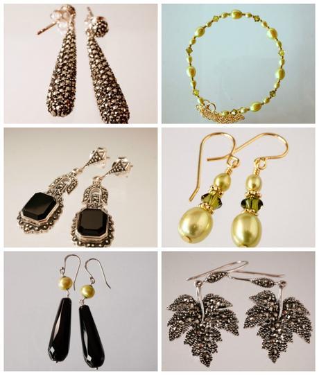 Miss Fisher Collection earrings and bracelet