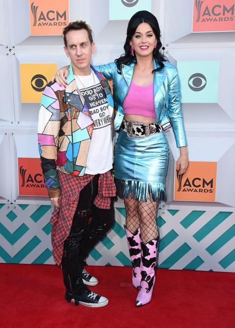 jeremy scott and katy perry acm red carpet