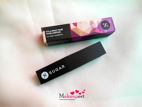 Sugar It’s A-Pout Time! Vivid Matte Lipstick – Mad Magenta // Review, Swatch, On My Lips