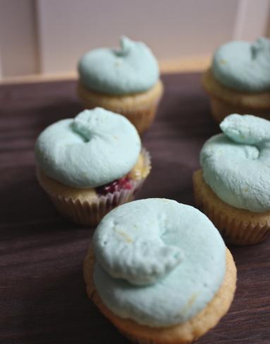 Blueberry Lemon Cupcakes with Lemon Curd + Lemon Mascarpone Frosting