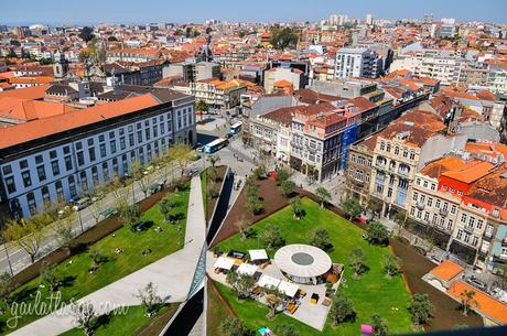 overlooking Praça de Lisboa from Clérigos Tower, Porto