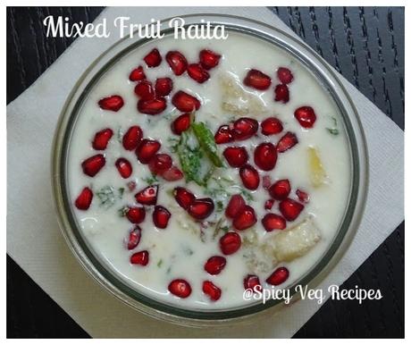 Apple, banana,Fruits, veg, spicy , Recipe, Indian , Vrat, Fasting,  pineapple,   Curd, Raita, Fresh Cream, cream, dahi, yogurt dip