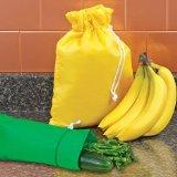 Image: Banana Bag and Celery Bag Combo - Keep Bananas, Celery, Cucumber and Other Veggies Fresh for 2 Weeks!