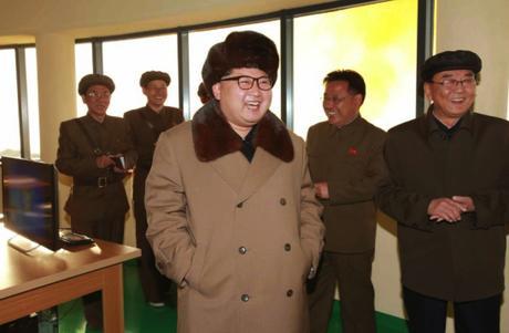 Kim Jong Un at the Sohae Space Center in Ch'o'lsan County, North P'yo'ngan Province for a missile engine test (Photo: Rodong Sinmun).