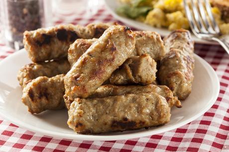 paleo breakfast spicy sausage featured image