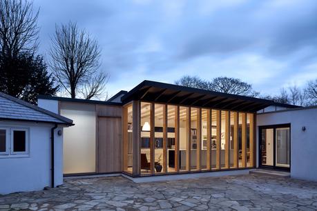 A 19th-century home with a modern addition in England. 