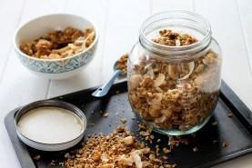 Coconut Macadamia Nut Granola (GF, Vegan + Refined SF)