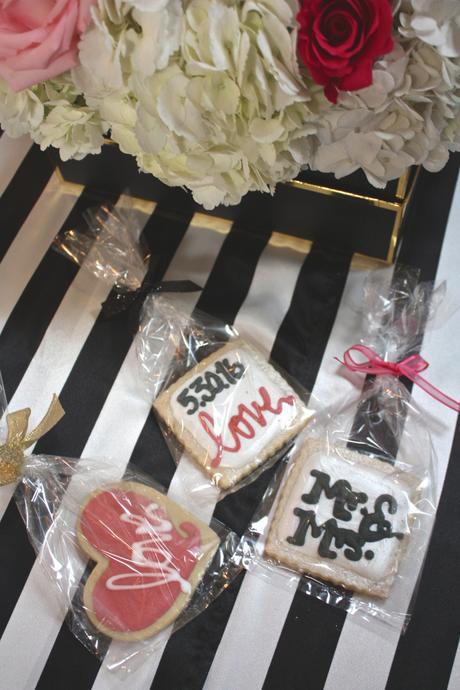 Black, White + Gold Ultra Feminine Bridal Shower