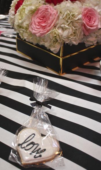 Black, White + Gold Ultra Feminine Bridal Shower