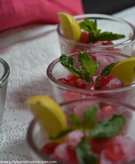 Pomegranate Granita Recipe, How to make Creamy Pomegranate Granita