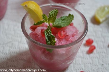 Pomegranate Granita Recipe, How to make Creamy Pomegranate Granita