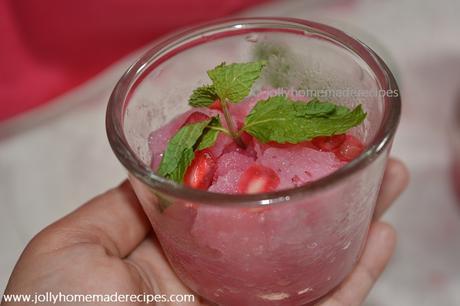 Pomegranate Granita Recipe, How to make Creamy Pomegranate Granita