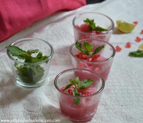 Pomegranate Granita Recipe, How to make Creamy Pomegranate Granita