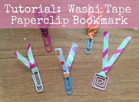 Washi tape ribbon paperclip bookmarks tutorial